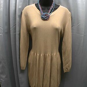 Jospeh A Qu'est-CeQuec' Flowing Beige Long Sleeve Top